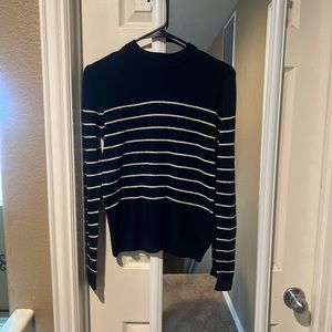 NWT Nili Lotan Target Striped Crew Neck Sweater Navy XS